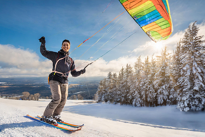 Snow Kiting